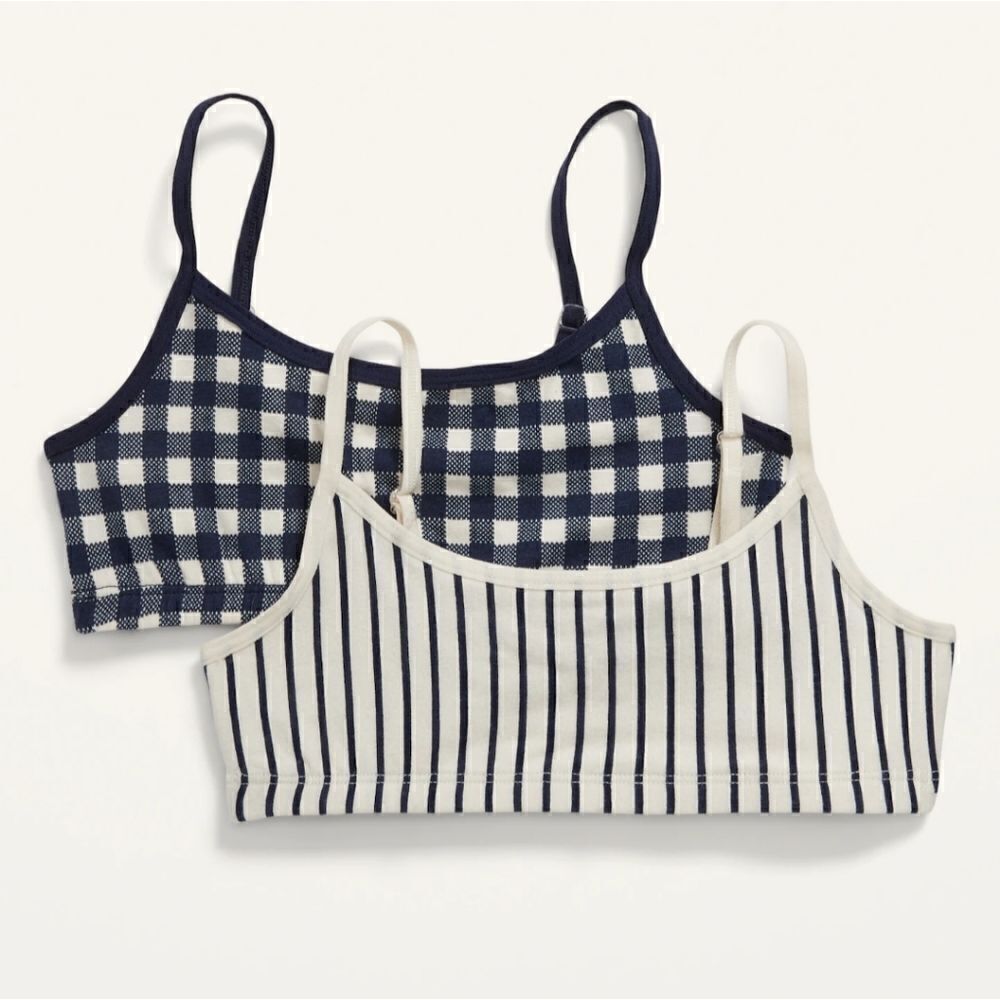 New With Tag 2-Pack Patterned‎ Size XS(5) Cami Bra for Girls